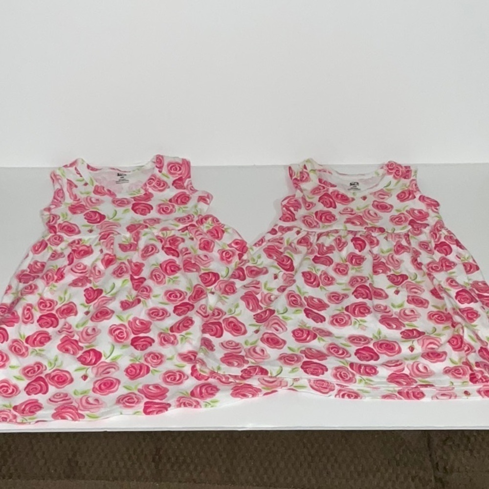 ☀️HB, 2 Floral Dresses, Size 18M